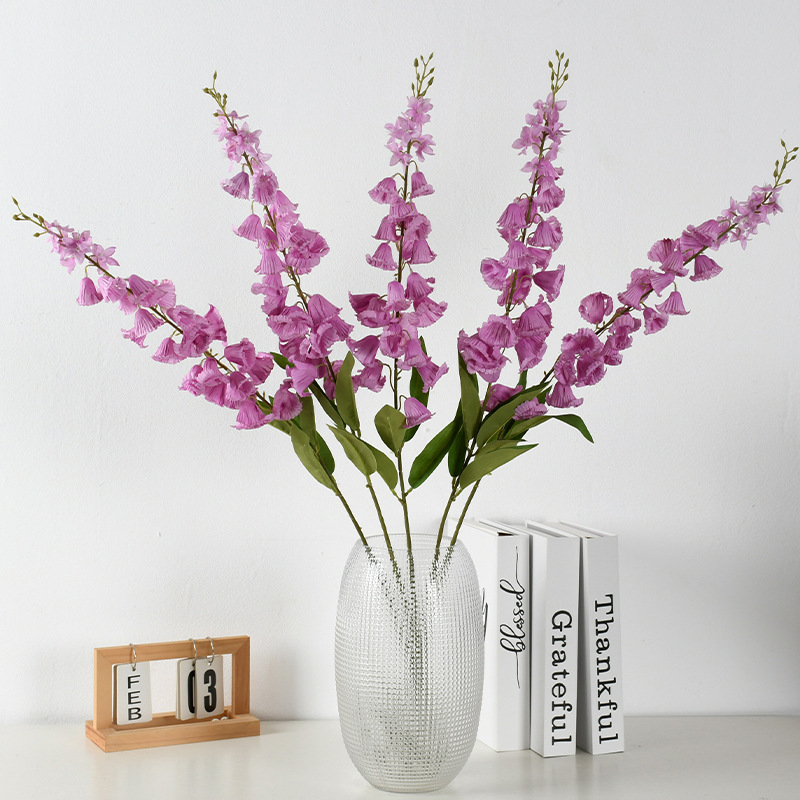 Simulación de orquídeas de ramas largas de flores de flores elegir flores altas decoración de bodas sala de bodas de moda moda flor falsa
