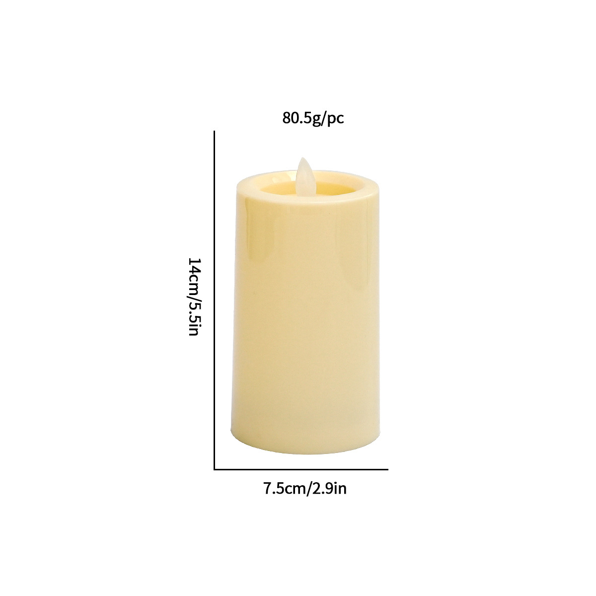 7.5*12cm 플랫 입 스윙 헤드(2AA)