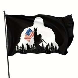 定做外贸速卖通亚马逊90*150cm旗帜旗帜打孔铜扣独立日派对横幅