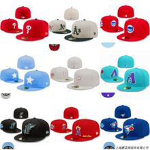 外贸新款尺寸帽MLB闭口帽户外防晒闭口帽男女款嘻哈刺绣棒球帽