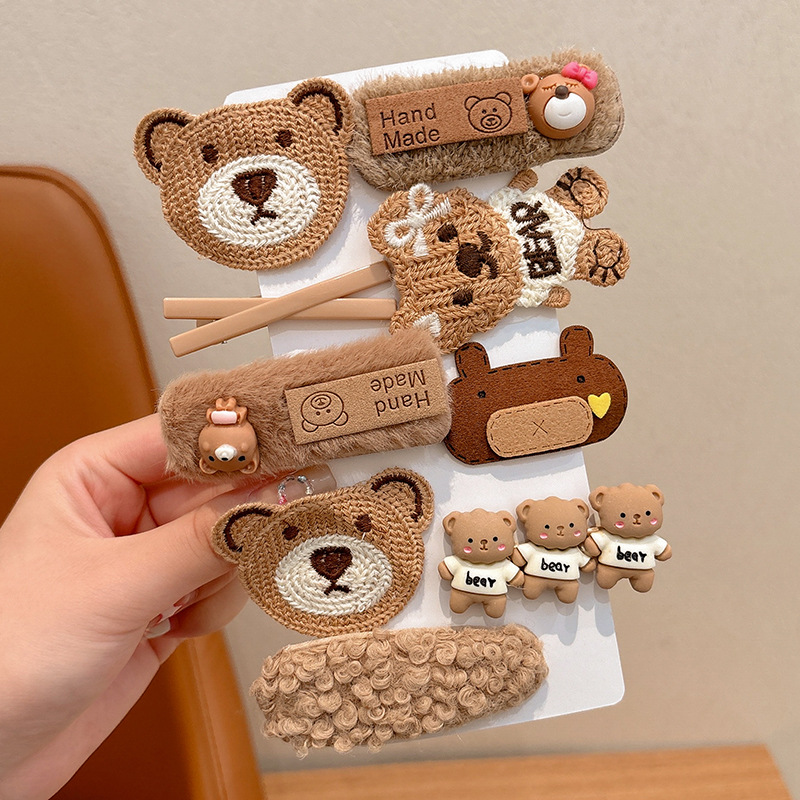 Accesorios para el cabello para niños Horquilla linda de dopamina Clip de flequillo lateral para niñas horquilla Clip de pico de pato de dibujos animados para niñas tocado