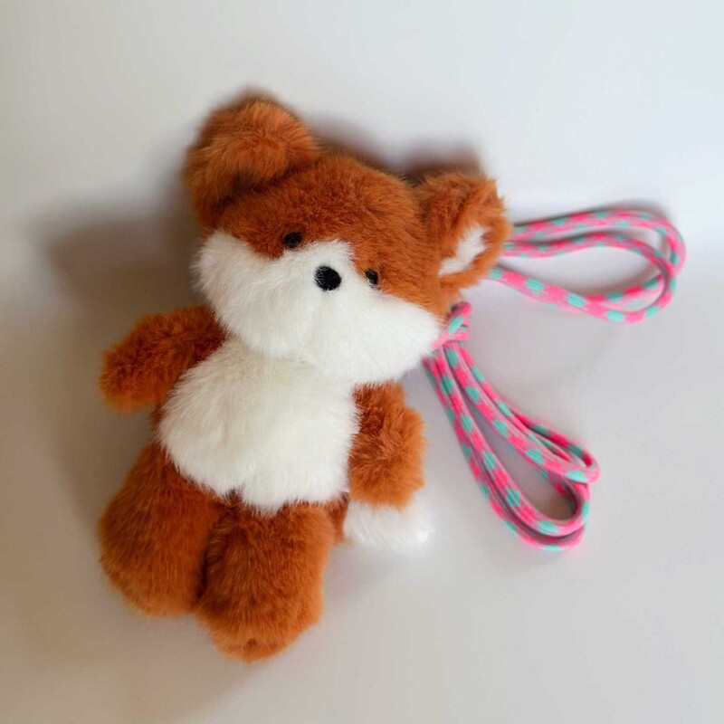 Mobile Phone Holder Doll Bag Bear Rabbit Plush Black Cat Fox Doll Girls Go Out Shopping Casual Portable