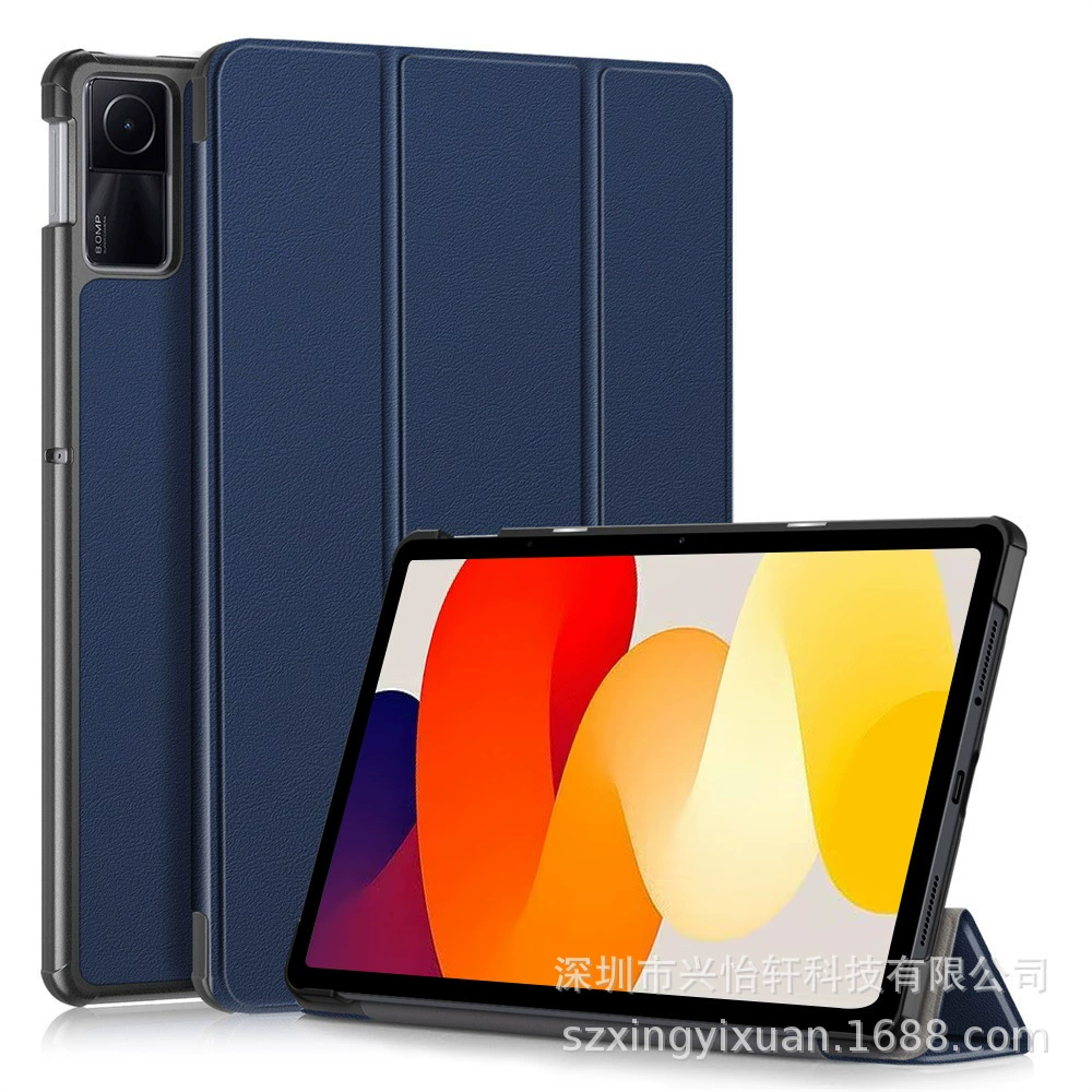 Подходящий чехол для планшета Redmi Redmi Pad SE 11-дюймовый защитный чехол из кожи с тройной% скидкой 2023