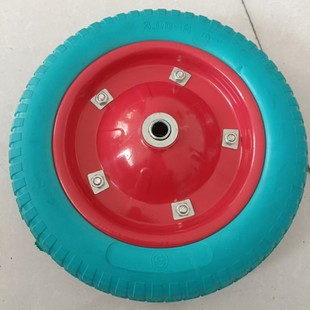 Factory Direct Sale 300-8Pu Foam Tire Straight Tread Handcart Wheel with Good Wear Resistance, Low Noise, and Puncture-Proof 13inch Free