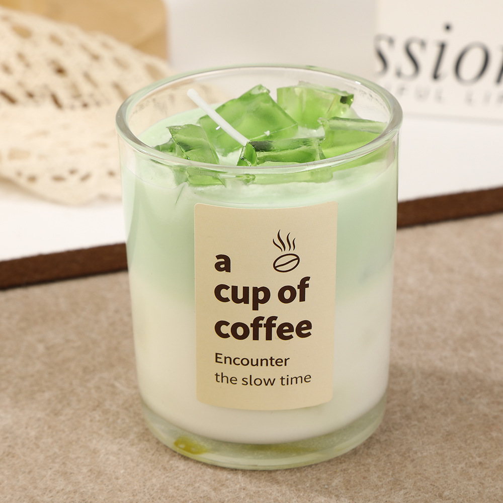 Candela de café banana al por mayor creativa doméstica inviento atmósfera alta sensación de perfume velas adornos regalos transfronterizos