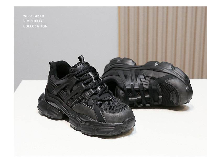 Chaussures papa femmes automne et hiver nouveau fond épais chaussures de marée accrue Version coréenne de Ins Net rouge chaussures de sport décontractées femmes_voghion.com