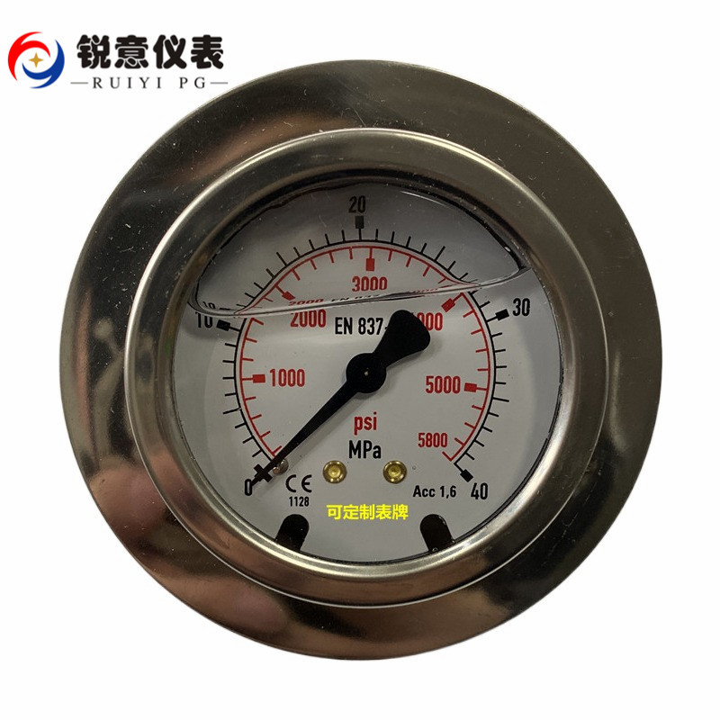 德国款TECSIS DMASS注塑机压力表25MPA 40MPA 60MPA 16MPA带边表