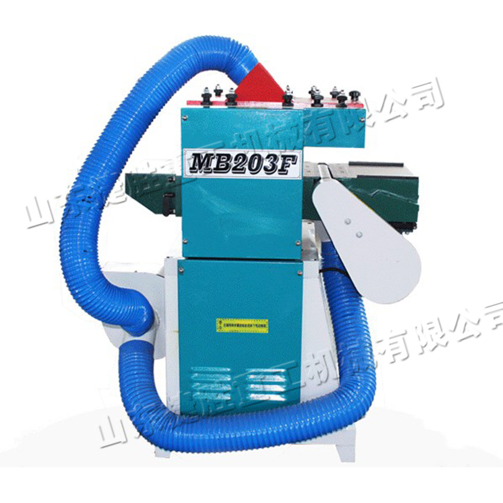 Máquina de prensado vertical de alta velocidad de doble cara, pequeña máquina de prensado de madera de tres entradas y dos salidas, máquina de prensado eléctrica auto-configurada de aspiración de polvo