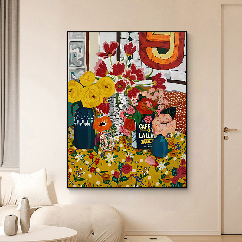 装饰画挂画多巴胺客厅卧室餐厅玄关画酒店高颜值治愈油画|undefined