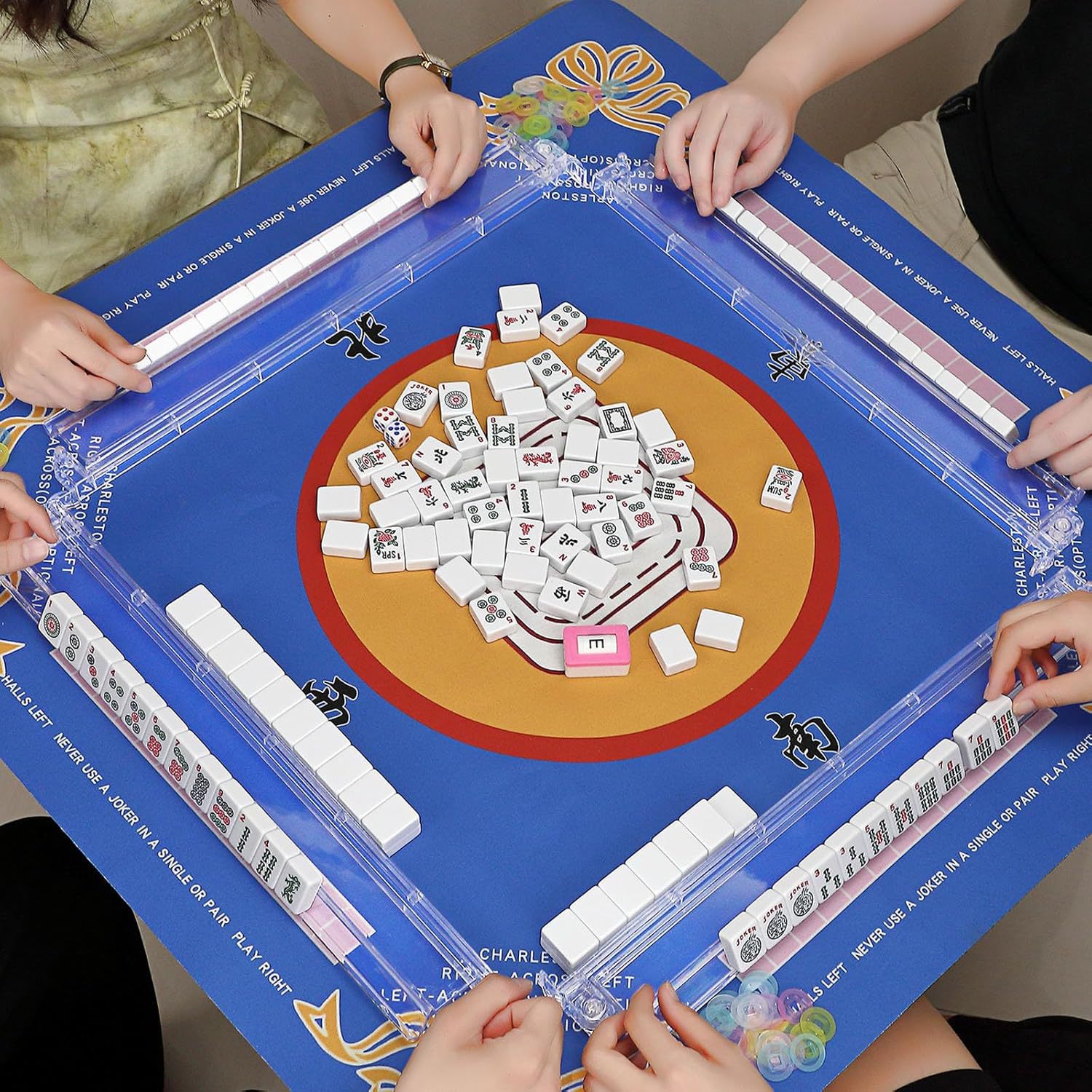 Mahjong ruler Amazon's best-selling acrylic card pusher 18-inch…