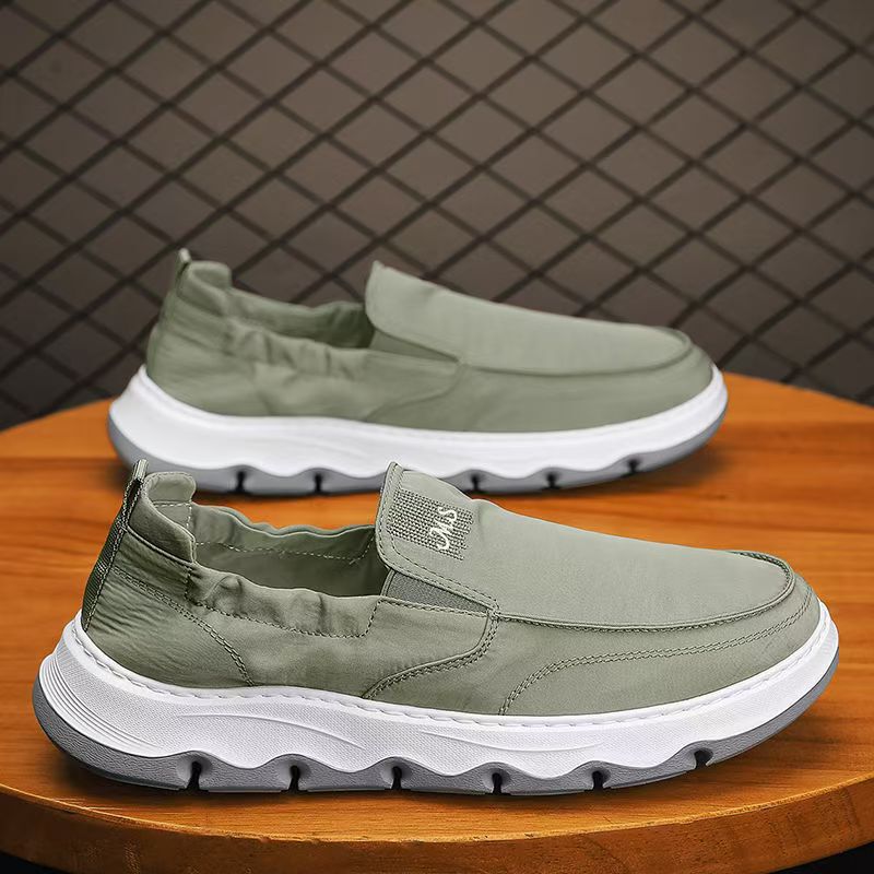 Ice Silk Canvas Men's Shoes, New Winter Hot-Selling Slip-On Sneakers, Casual Sports Shoes, Old Beijing Cloth Shoes