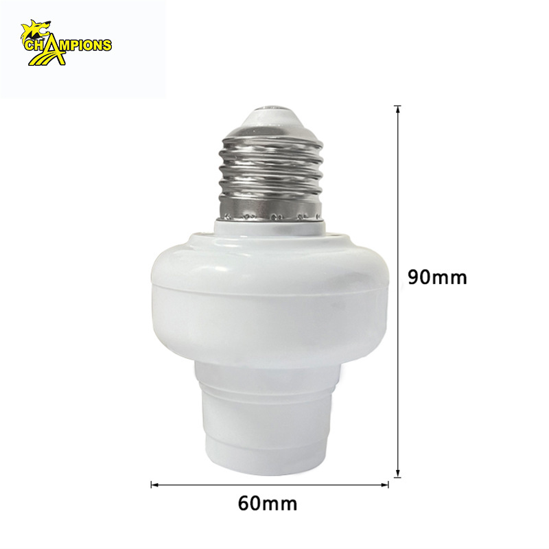 Portalámparas de voz sin conexión Control remoto E27 Portalillas de tornillo Bombilla de control de voz inteligente para el hogar Portalámparas de voz