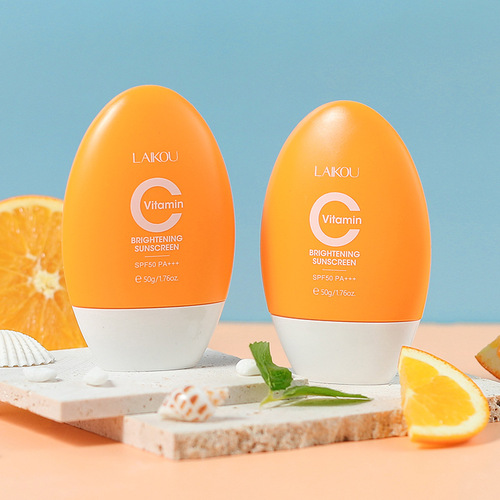 LAIKOU vitamin C isolation cream sunscreen cream 50g improves skin tone and moisturizes