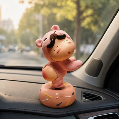 Creative and Cute Car Dashboard — Car ornaments - basic-pink-zhuanzhuan-xiaoxin