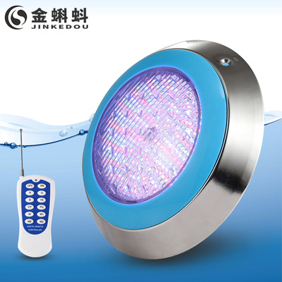 LED泳池灯不锈钢挂壁式 户外水底RGB泳池喷泉遥控外控壁灯|ms