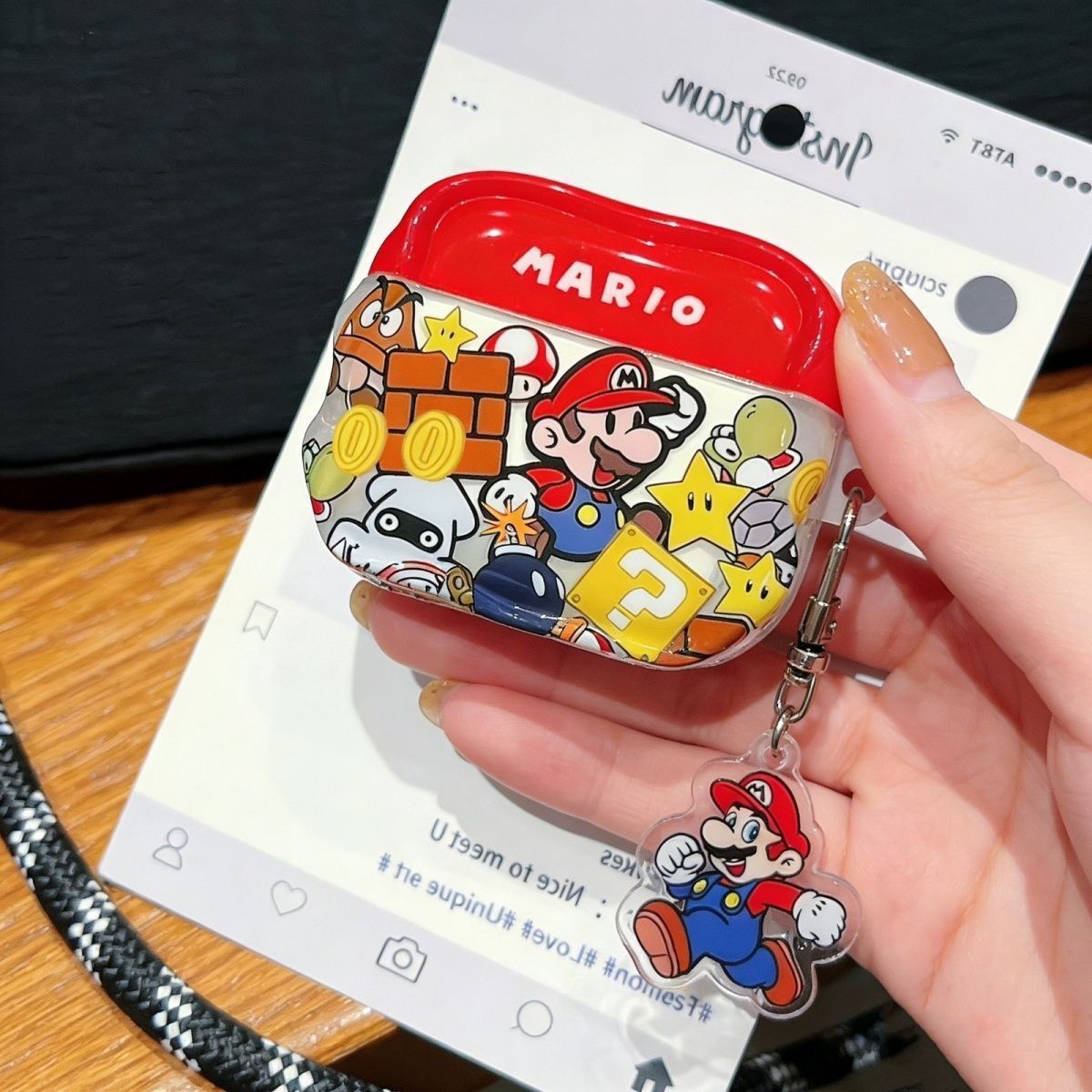 Cartoon Super Mario para AirPod Pro3 Bluetooth estuche Apple AirPods 4 generación estuche 5