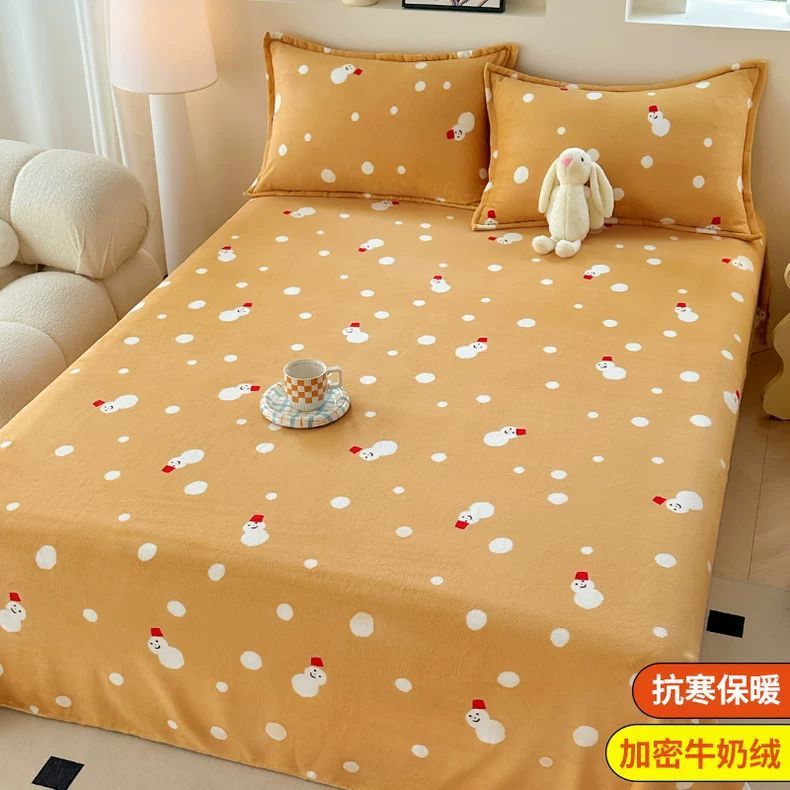 Invierno leche de lana de coral sábanas de lana de una sola pieza brida de manta de peluche dormitorio una sola persona gruesa manta de peluche cálida