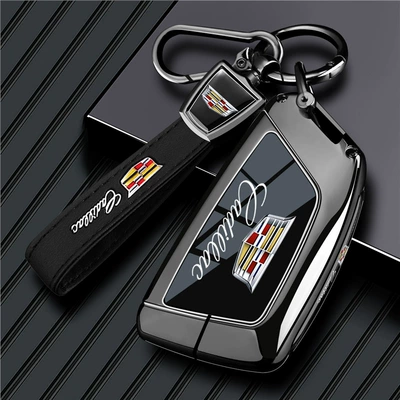 Car key bag, Special Cadillac Xt5 Key - vinyl-cadillac-model-b-piano-black-rope-buckle