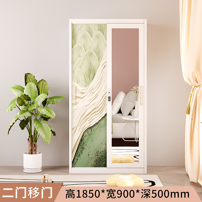 Asia oriental más vendido armario de impresión transfronterizo casillero para el hogar puerta corredera armario de almacenamiento de dormitorio para niños fábrica de comercio exterior image 16