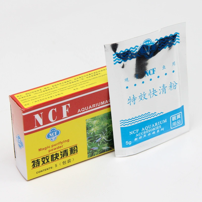 Аквариум быстрая очистка порошка очиститель воды чистая вода качество аквариумная чистая вода NCF новый цвет рыбы
