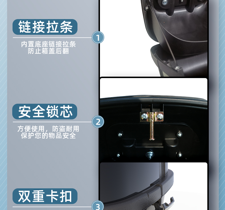 Ninebot electric scooter A2z35CA2z40A2z90A35+A30C+A60A80A90 rear trunk storage box