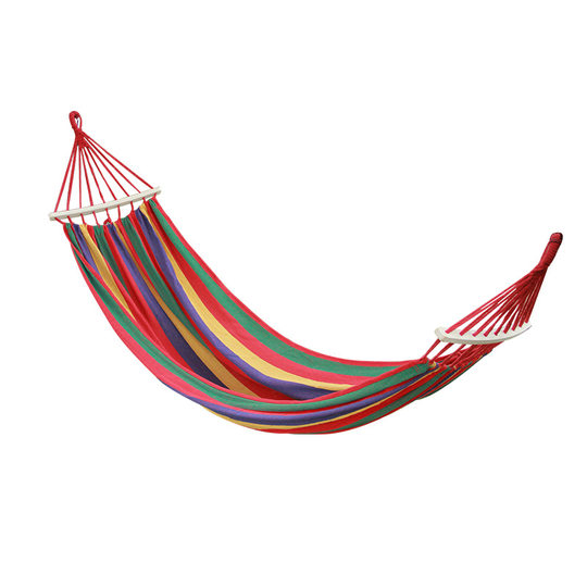 Outdoor Leisure hammock umbrella cloth canvas thickened single double travel travel anti-flip rocking bed swing