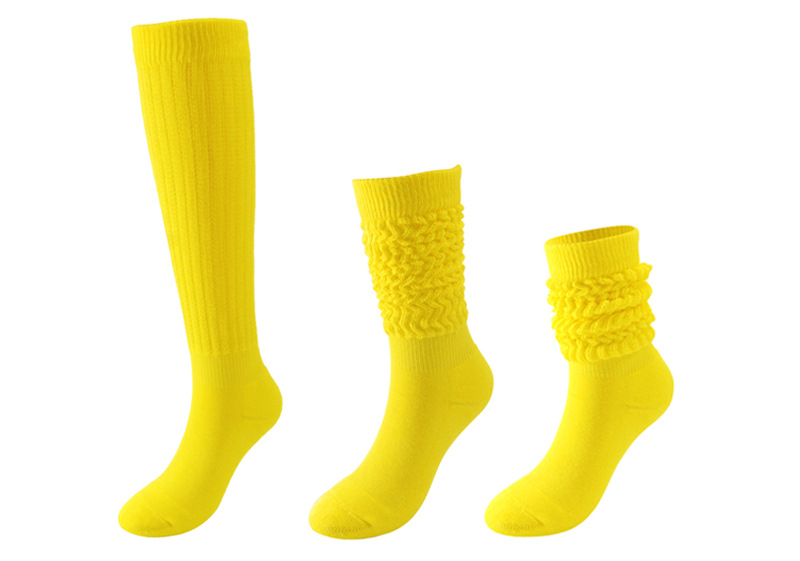 Frau Japanischer Stil Einfarbig Polyester Baumwolle Crew Socken Ein Paar display picture 7