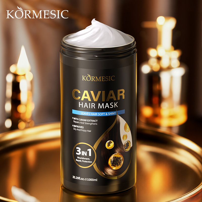 KORMESIC Inglés completo máscara de caviar para el cabello nutrición de membrana para el cabello fabricantes transfronterizos comercio exterior mayorista