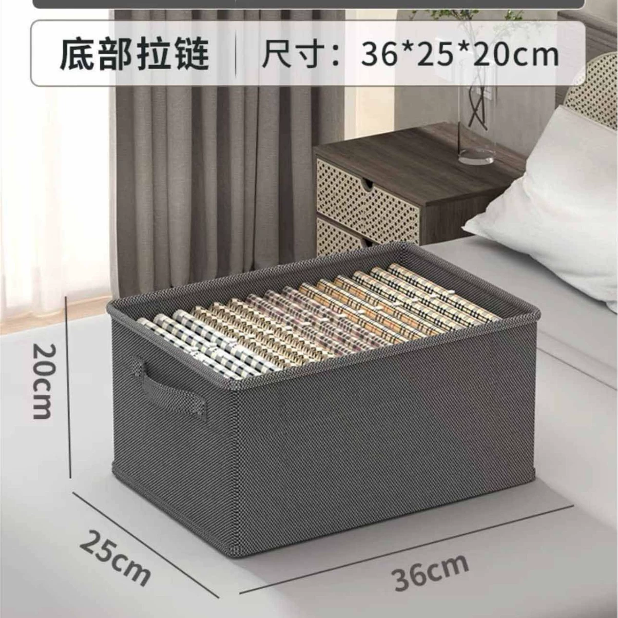 Foldable storage box for home use, cloth, big storage system