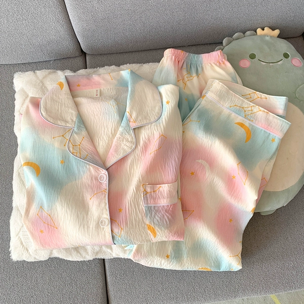 Colorful moon [Long Sleeve + Long Trousers.]