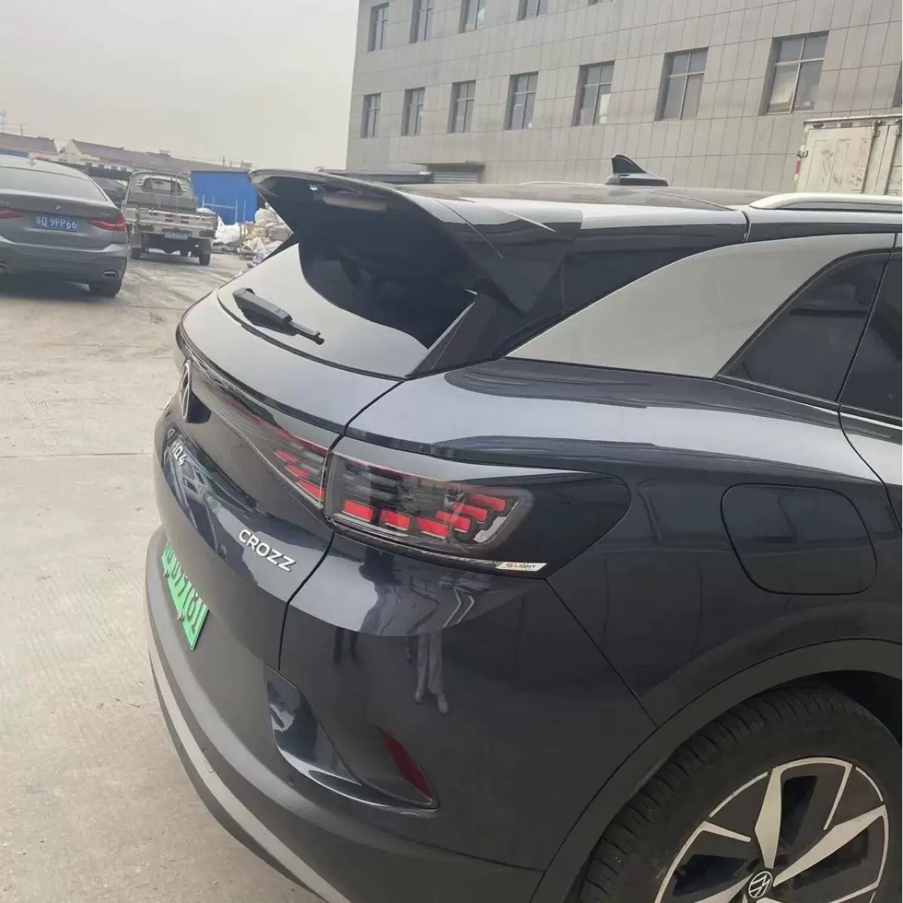 Suitable for Volkswagen ID4X/ID4CROZZ rear spoiler, no-drill sport spoiler, ID4 blinds rear window decoration