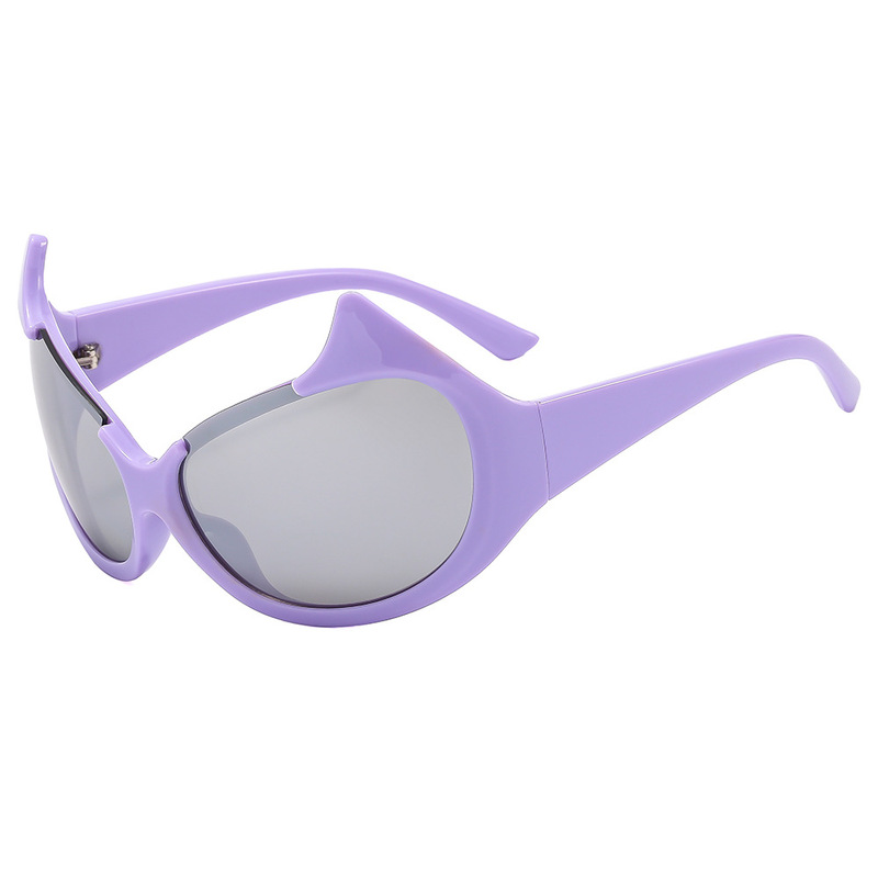 European and American devil hip hop fashion sunglasses cross-border new personalized fashion catwalk photography sun protection sun shade sunglasses for women European and American devil hip hop fashion sunglasses cross-border new personalized fashion catwalk photography sun protection sun shade sunglasses for women