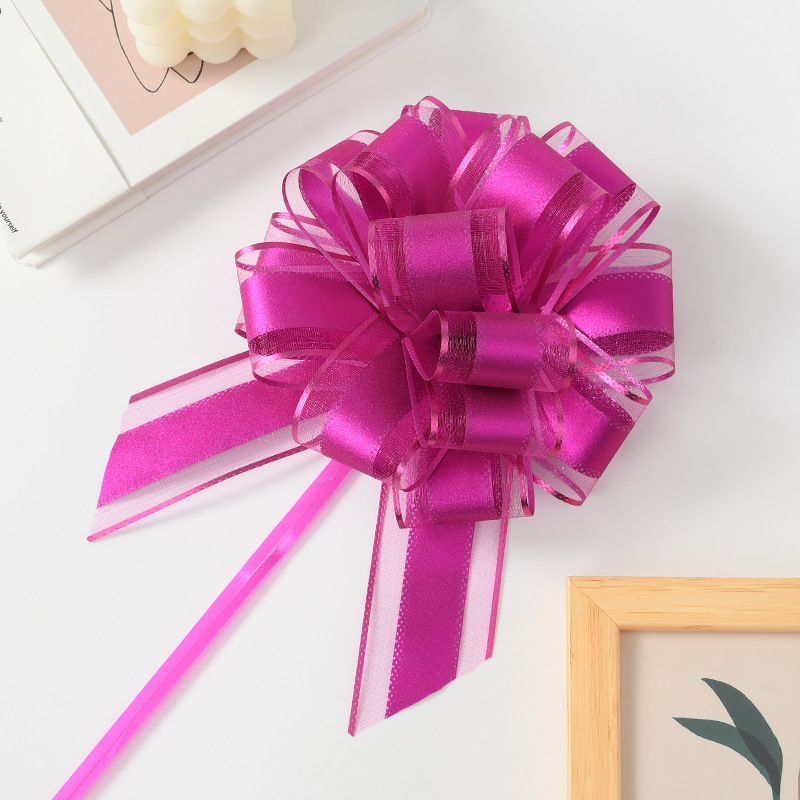 Transfronterizo 2024 nuevo estilo 50 flores de bola de gasa de nieve de cebolleta grande Regalos de Navidad Flores de vacaciones Embalaje de cesta de frutas Lavado