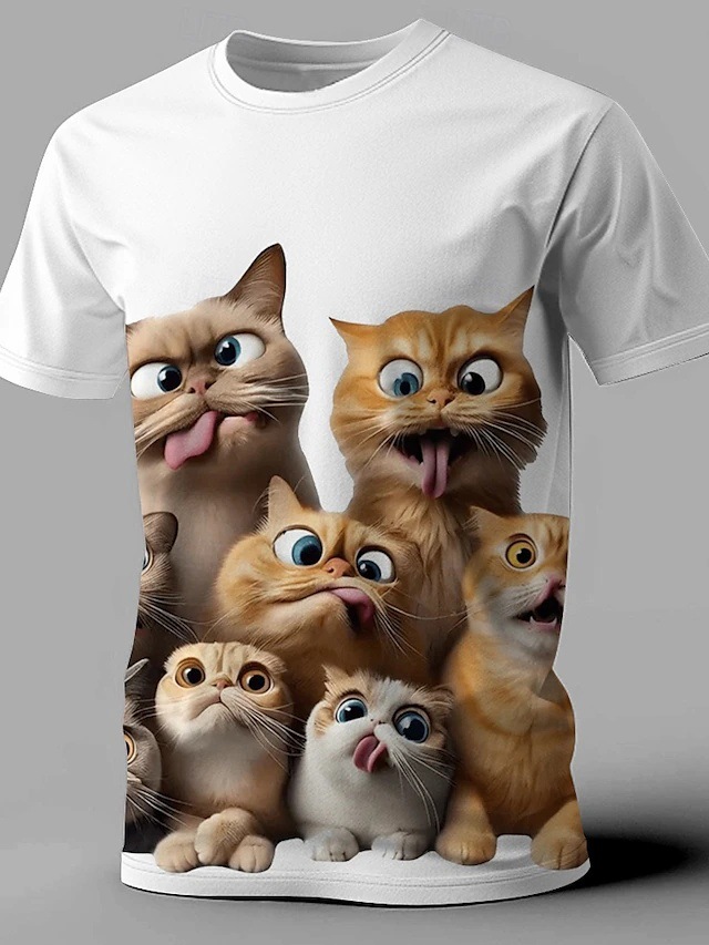 Camiseta de manga corta con cuello redondo suelto de todo fósforo de la calle de verano para hombres