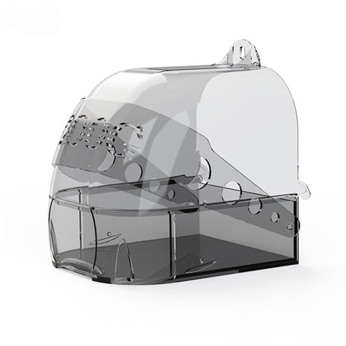 Parrot Bath Large Bathroom Bird Cage Supplies Multi-Purpose Bathroom Sleeping Nest Feeding Box Tiger Bird Bath Basin