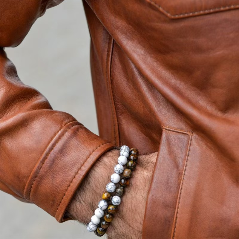 6MM 화이트 라인 파인 + 타이거 아이