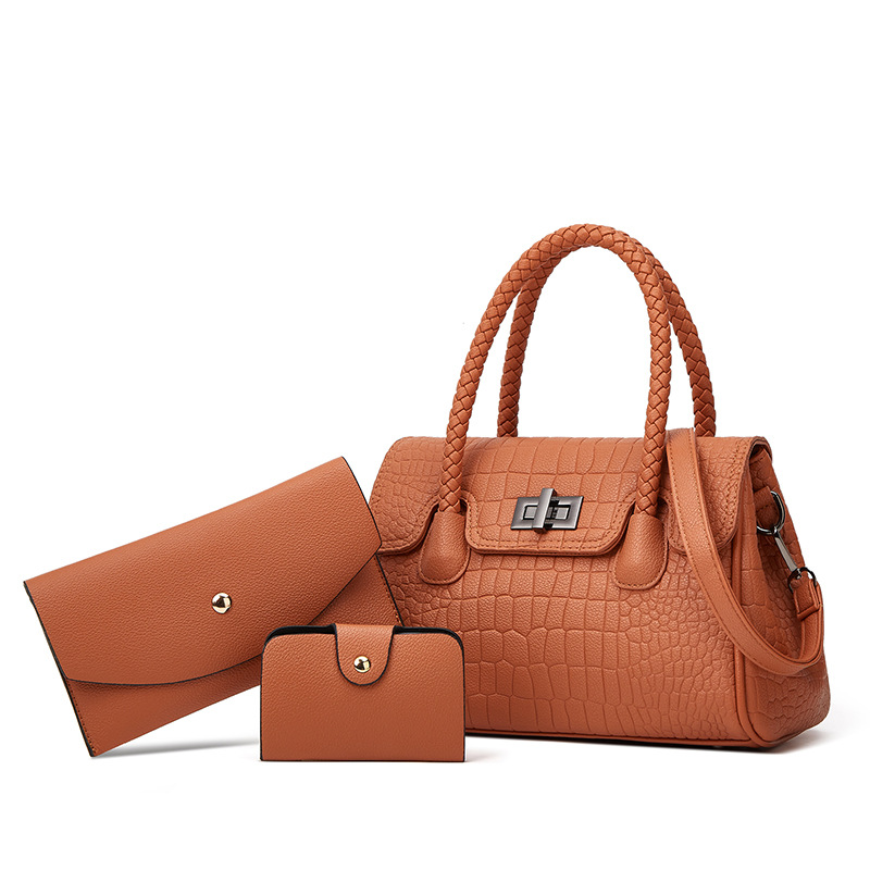 Elegante borsa a tracolla da donna - Borsa a mano di medie dimensioni in pelle PU con tasche multiple e tracolle regolabili_voghion.com