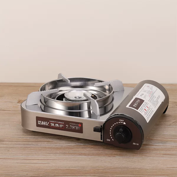 Stainless Steel Cassette Stove, Portable Outdoor Gas Stove, Camping Gas Stove, Barbecue Tool, Windproof