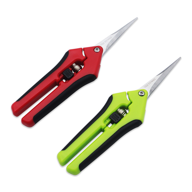果树修枝剪刀 园林摘果剪刀 葡萄剪户外园艺工具园林花艺剪刀批发