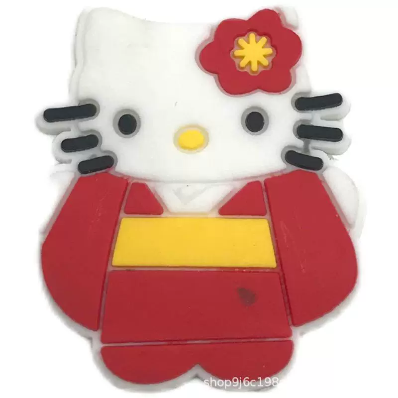 Hello Kitty, мультяшные туфли, съемная пряжка для обуви