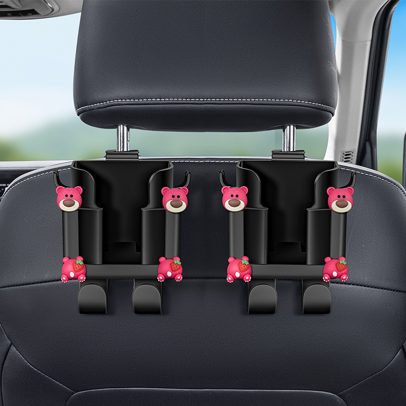 車載カーシートバックフック後列多機能車用コップラック車内収納ケース傘置物|undefined