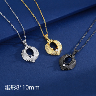 ���������Ƕʯλ����8*10mmS925���y��ʹ�����Ů����diy���