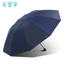 天堂傘10骨加大號雙人抗風暴雨傘防風加固防曬折疊晴雨兩用傘商務