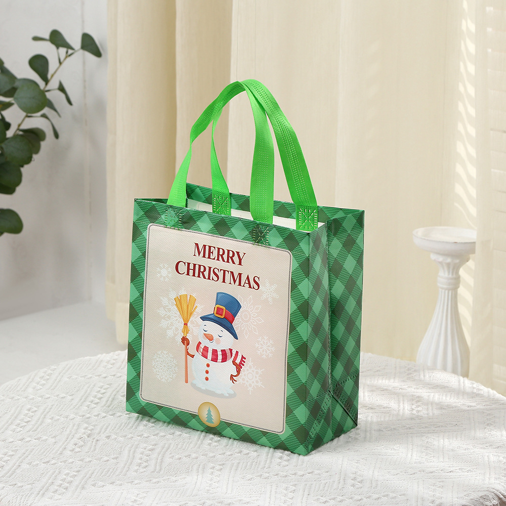 Bolsa de regalo de Navidad transfronteriza bolsa no tejida bolsa de regalo de actividad de Nochebuena lindo regalo de Navidad de dibujos animados