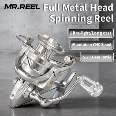All Metal Spinning Reel Saltwater Freshwater Long Cast