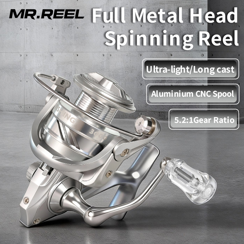 All Metal Spinning Reel Saltwater Freshwater Long Cast