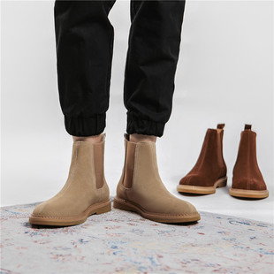 Winter Chelsea men's boots anti-velvet spot supply wholesale Wenzhou Martin boots large size cross-border shoes