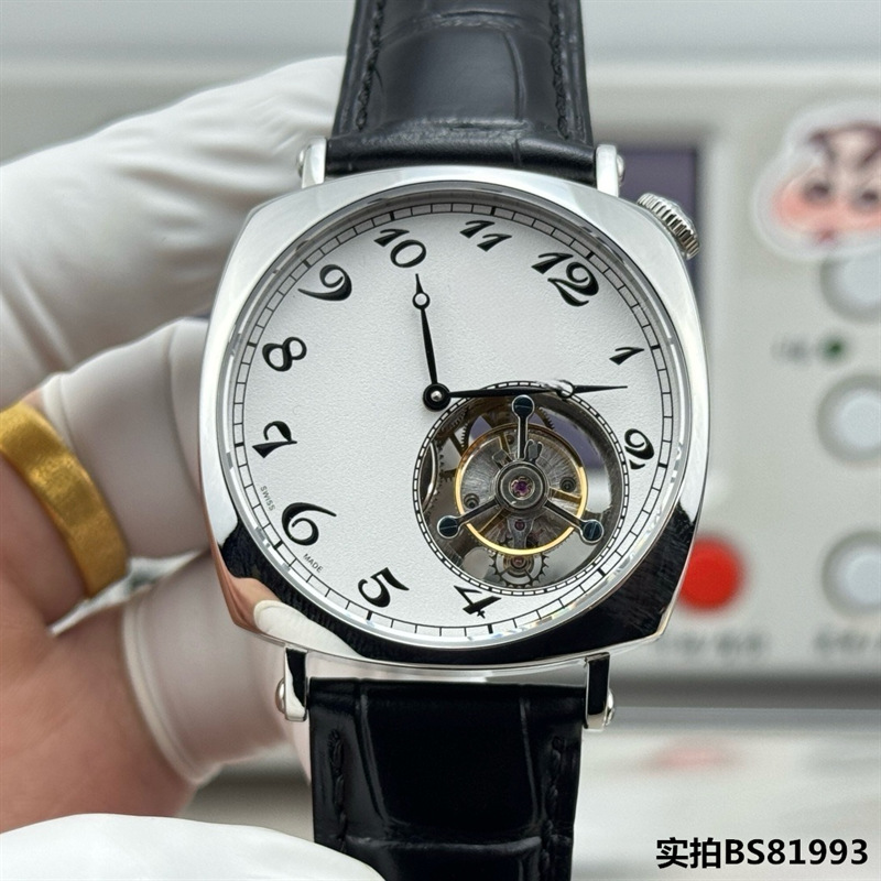 2026 explosión clásica jiang shijia 1921 tourbillon mecánico reloj de pulsera cuello inclinado reloj de conductor estación de carcasa cuadrada arqueada oeste