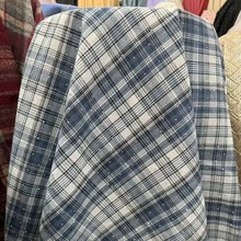 【烫钻格子布】色织服装饰布景手工艺品帽子鞋面包包JK裙面料高弹