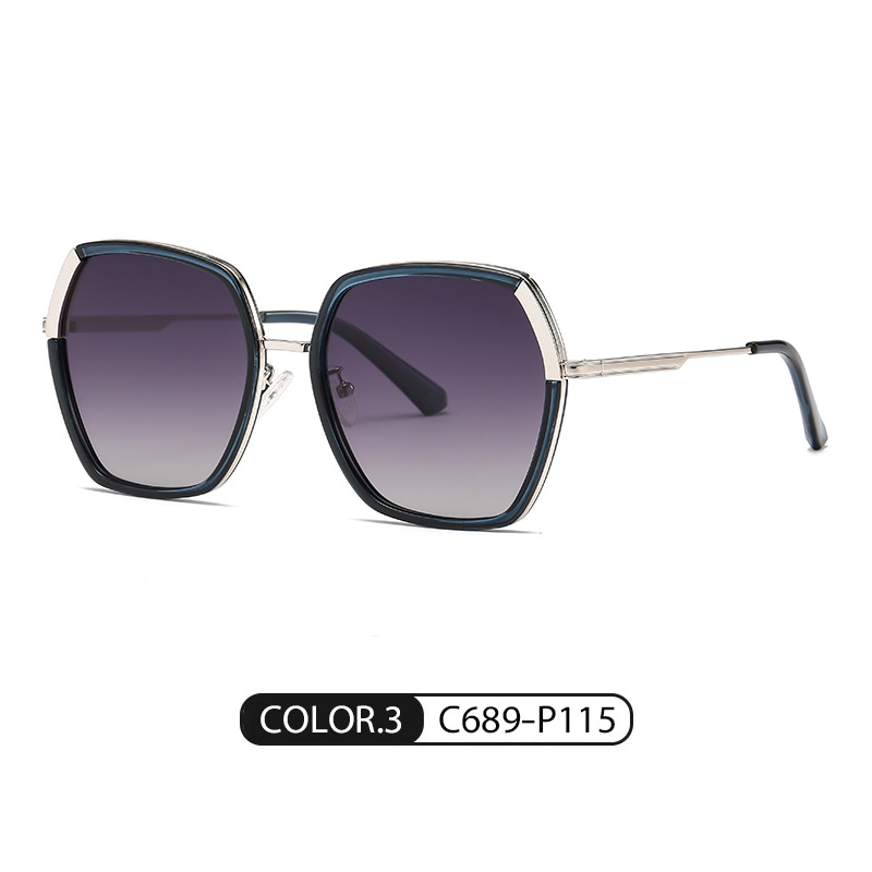 Nuevas gafas de sol polarizadas TJ710 moda mujer ins Street shooting gafas de sol de metal conducción gafas de sol polarizadas